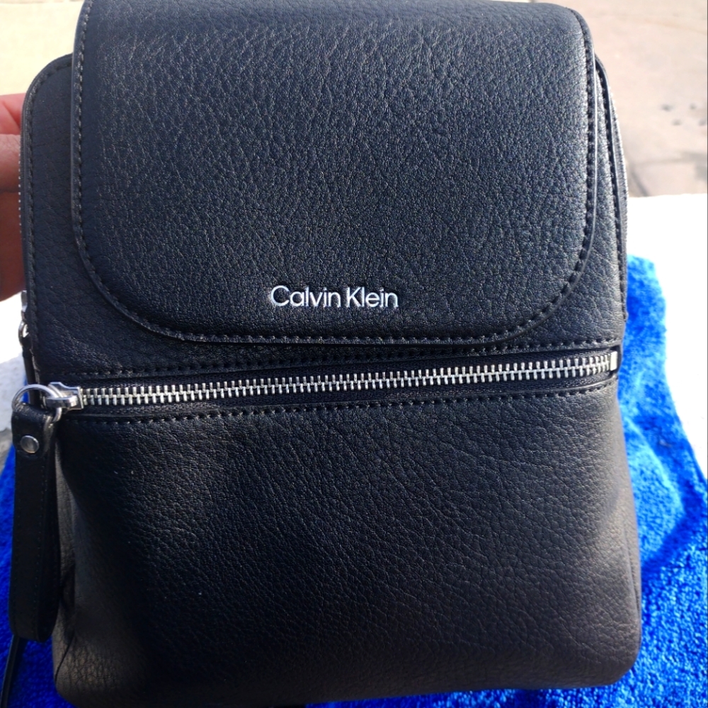 Calvin Klein Elaine Bubble Lamb novelty key item flap backpack